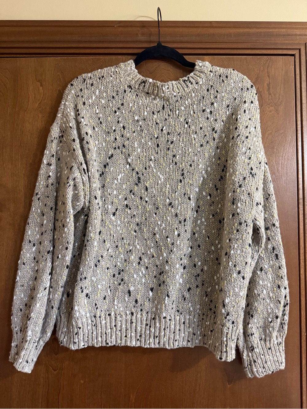 Cozy Speckled Crewneck Sweater - Neutral